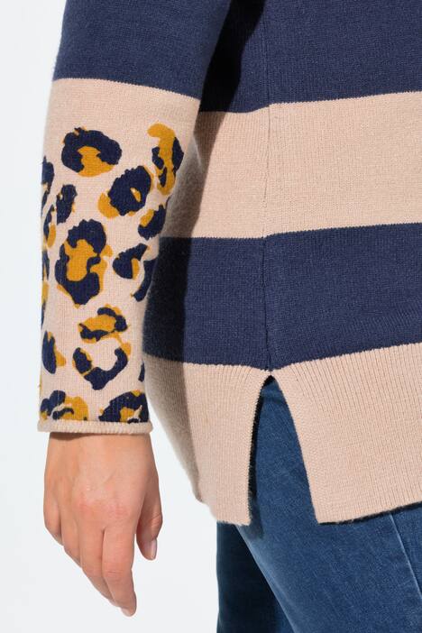 Pull en maille, manches longues et col roulé