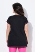 T-shirt dal taglio svasato con donna e cuciture fluo