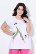 T-shirt, A-line, women's motif, neon seams