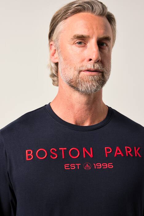 Maglia Boston Park con stampa sul petto e maniche lunghe, fino alla tg. 84/86