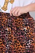 Jupe maxi motif léopard, coupe évasée