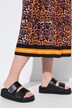 Jupe maxi motif léopard, coupe évasée