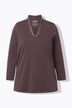 Sparkling Goblet Collar Long Sleeve Top