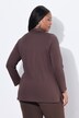 Sparkling Goblet Collar Long Sleeve Top