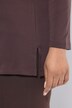 Sparkling Goblet Collar Long Sleeve Top