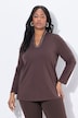 Sparkling Goblet Collar Long Sleeve Top