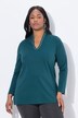 Shirt, A-Linie, Kelchkragen, Langarm, Pima Cotton