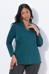 Shirt, A-Linie, Kelchkragen, Langarm, Pima Cotton