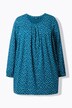 Maglia dal taglio svasato con pieghe decorative, scollo rettangolare e maniche lunghe