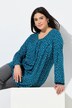 Maglia dal taglio svasato con pieghe decorative, scollo rettangolare e maniche lunghe