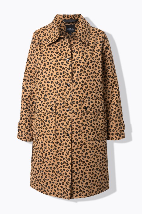 HYPRAR Abrigo técnico, estampado de leopardo, hidrófugo