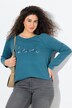 Shirt, vintage look, A-lijn, V-hals, lange mouwen