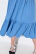 Jersey jurk, V-hals, volants