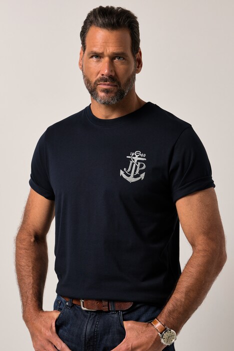 JP1880 T-Shirt, Halbarm, Brustprint, bis 8 XL
