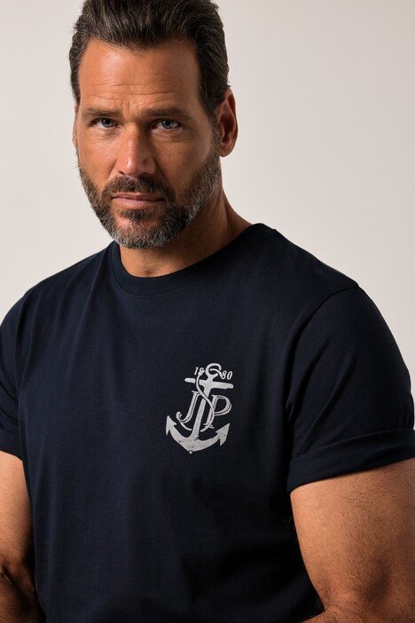 JP1880 T-Shirt, Halbarm, Brustprint, bis 8 XL