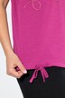 T-shirt, bloemen, oversized, ronde hals, lange mouwen, zoomband
