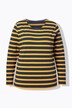 Maglia a righe con maniche lunghe e scollo a girocollo