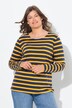 Maglia a righe con maniche lunghe e scollo a girocollo