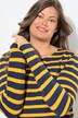 Maglia a righe con maniche lunghe e scollo a girocollo