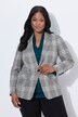 Blazer, design med tern, reverskrave, lange ærmer