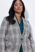 Blazer, design med tern, reverskrave, lange ærmer