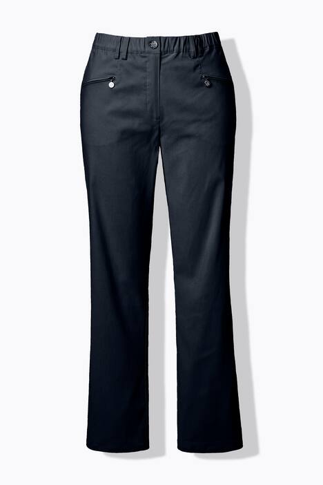 Pantalón elástico térmico Mony, pierna cónica, bolsillos con cremallera