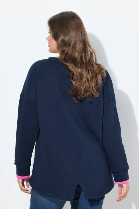Surf The Wave Graphic Fleece-Lined Sweatshirt