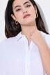 Chemisier oversize en mousseline, grand œil dans le dos