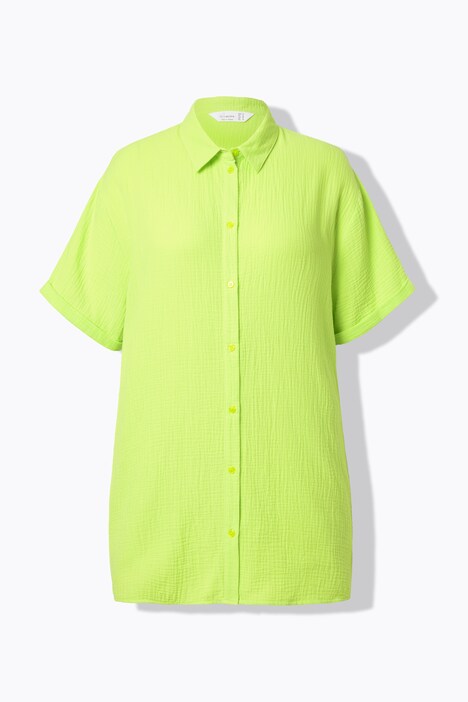 Chemisier oversize en mousseline, grand œil dans le dos