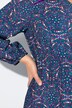 Šaty, kaleidoskop, A střih, výstřih do V, dlouhé rukávy