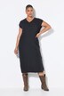 Abito midi dal taglio oversize in mussola
