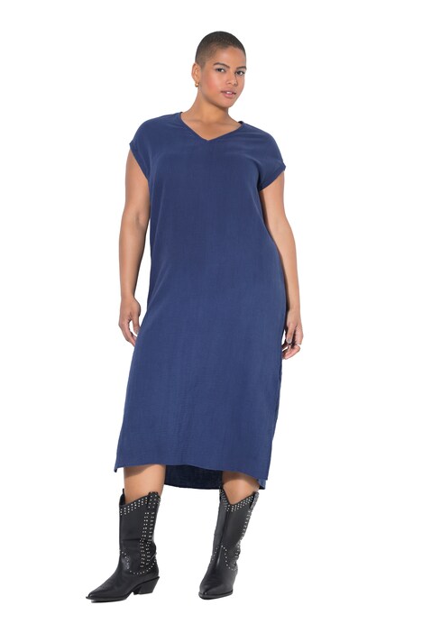 Midi šaty, oversize, mušelín
