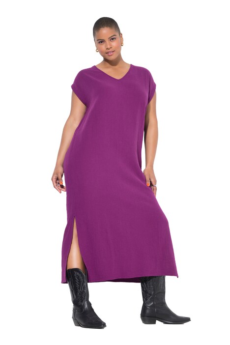 Midi šaty, oversize, mušelín