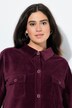Chemise à manches longues en velours côtelé, poches et col chemise
