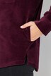 Chemise à manches longues en velours côtelé, poches et col chemise