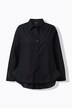 Blusa dal taglio svasato con orlo con volant, collo da camicia e maniche lunghe