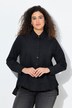 Blusa dal taglio svasato con orlo con volant, collo da camicia e maniche lunghe
