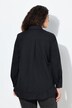 Blusa dal taglio svasato con orlo con volant, collo da camicia e maniche lunghe