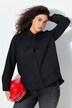 Blusa dal taglio svasato con orlo con volant, collo da camicia e maniche lunghe