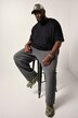 Pantalon en molleton STHUGE, coupe Baggy Fit et taille élastique - jusqu'au 8 XL