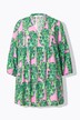 Blusa, forma en A, estampado de leopardo
