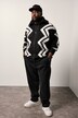 STHUGE vest, zigzagmotief, tot 7XL