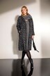 Frakke, leopardprint, reverskrave, lange raglanærmer