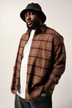 Chemise en flanelle STHUGE, manches longues, coupe Boxy Fit - jusqu'au 8 XL