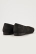 Bailarinas de piel, piel nubuck, ancho H