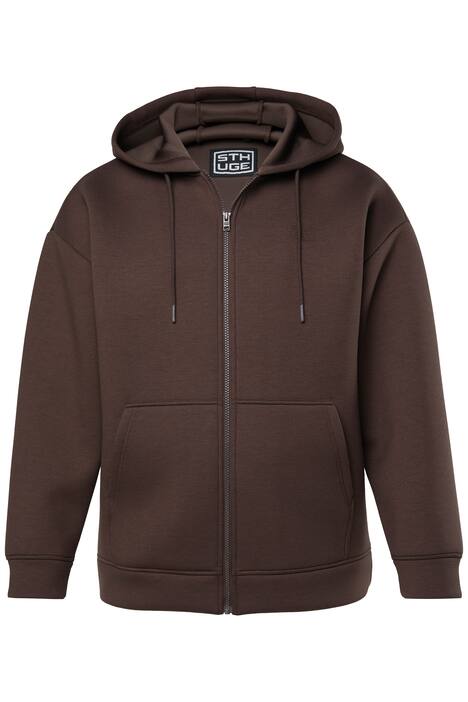 Mikina, Scuba, oversize, dlouhé rukávy