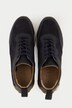 Leren sneaker, leermix, uitneembaar voetbed, wijdte H