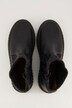 Boots en cuir, empiècement élastique en maille et semelle de propreté amovible - largeur H