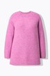 Pull en maille côtelée à col montant et manches raglan longues