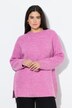 Pull en maille côtelée à col montant et manches raglan longues